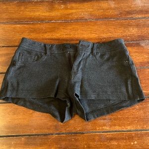 Stretchy Grey Short Shorts